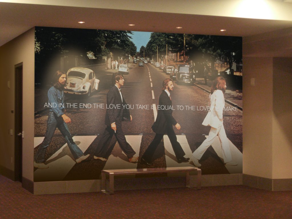 The Beatles Feature Wall