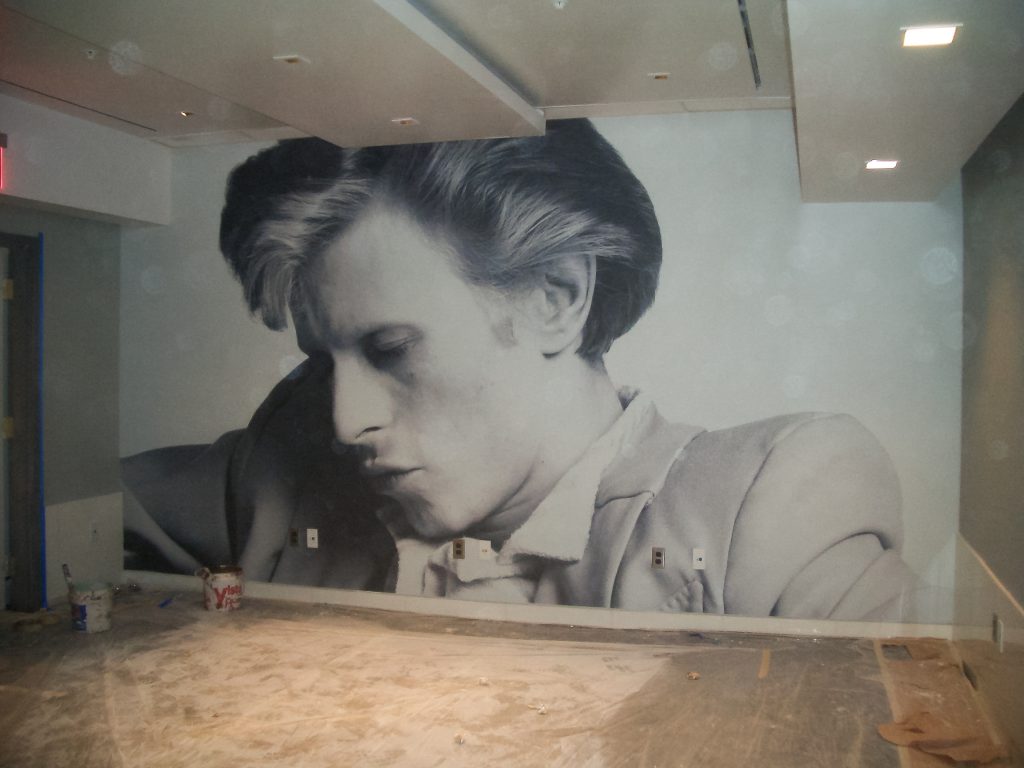 David Bowie Feature Wall Installation
