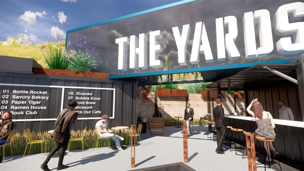 The Yards Feature Sign and District Wayfinding