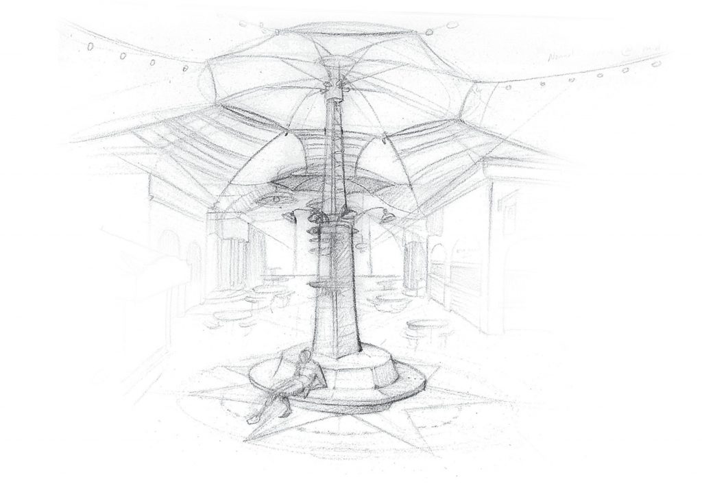 Belmont Midway Concept Sketch
